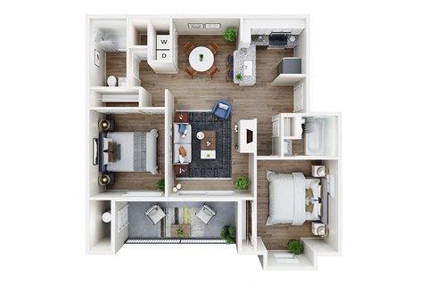 bedroom floor plan an open concept living room and kitchen with a dining area and a kitchen island